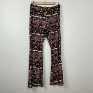No Comment Knit Flare Floral Leggings Junior XL
